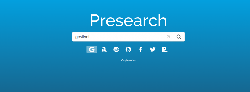 posicionament google web Presearch