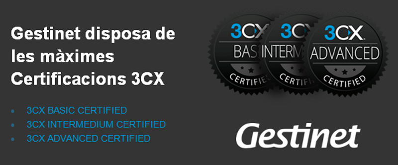 Certifiación 3cx gestinet